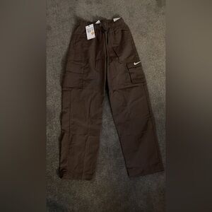 Nike woman Dark Brown Cargo Pants with Side Pockets